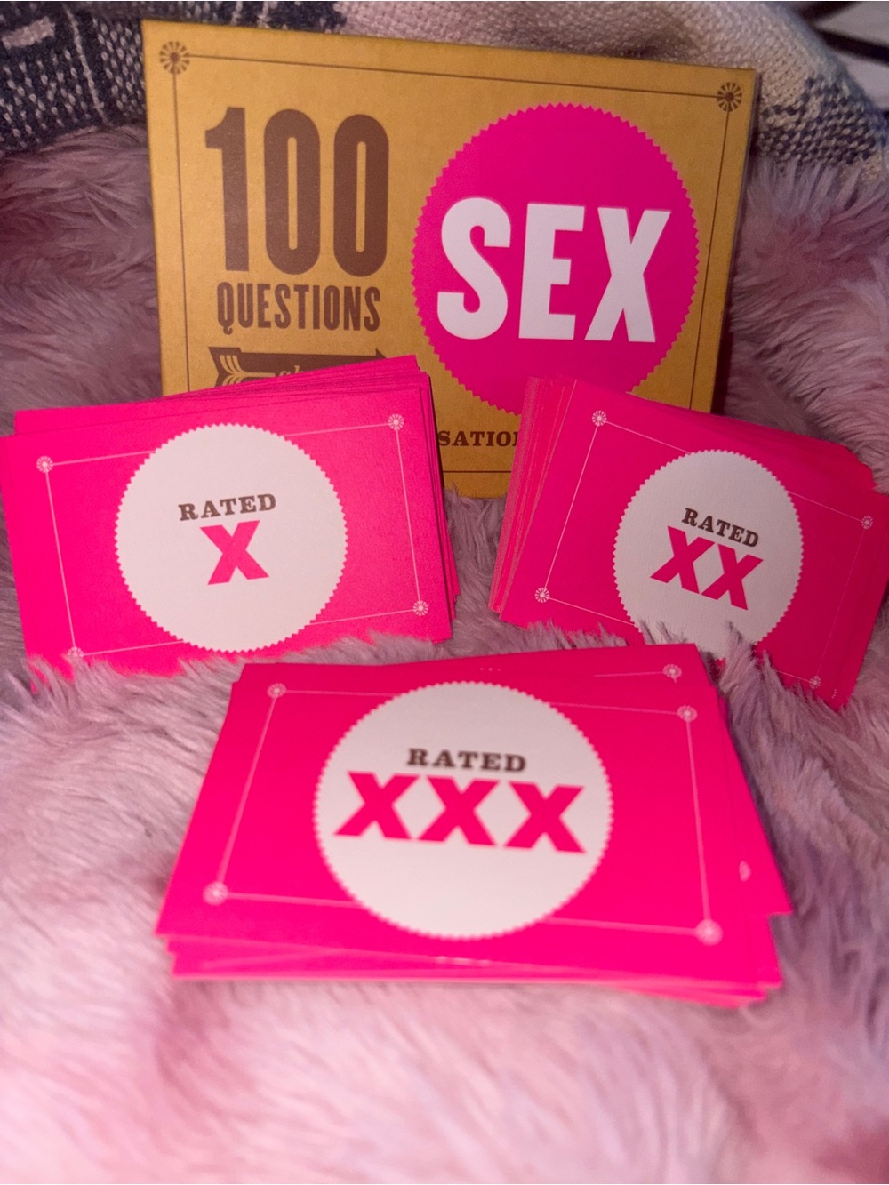 100 Questions: Sex Conversation Card Game, NEVER USED.